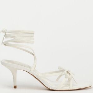 NWOT ZARA Elegant White Strappy Sandals🐩